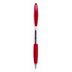 Atlantis Retractable Ball Pen Red [Pack 12]